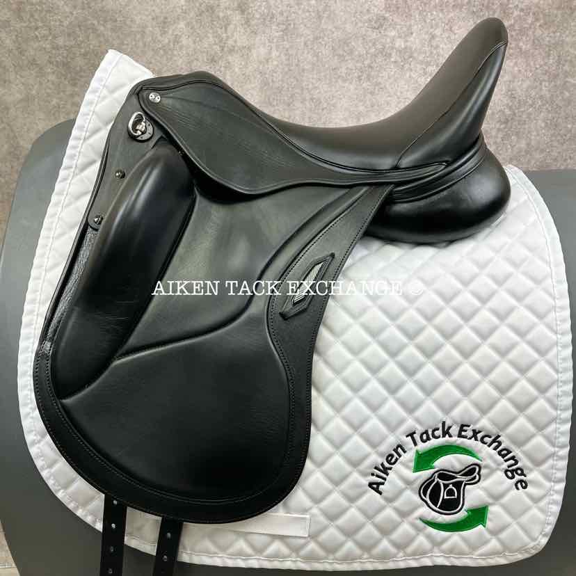 2021 Aviar Rook 2.0 Monoflap Dressage Saddle, 17.5" Seat, Adjustable Tree, Foam Panels