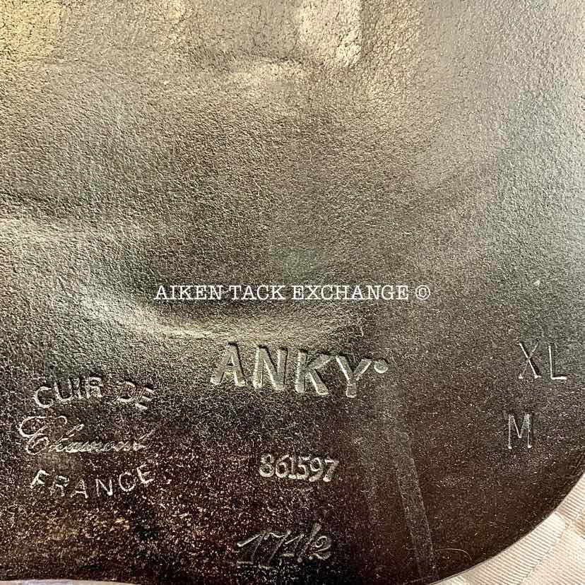 **SOLD** Anky Dressage Saddle, 17.5" Seat, Medium Tree, Wool Flocked Panels