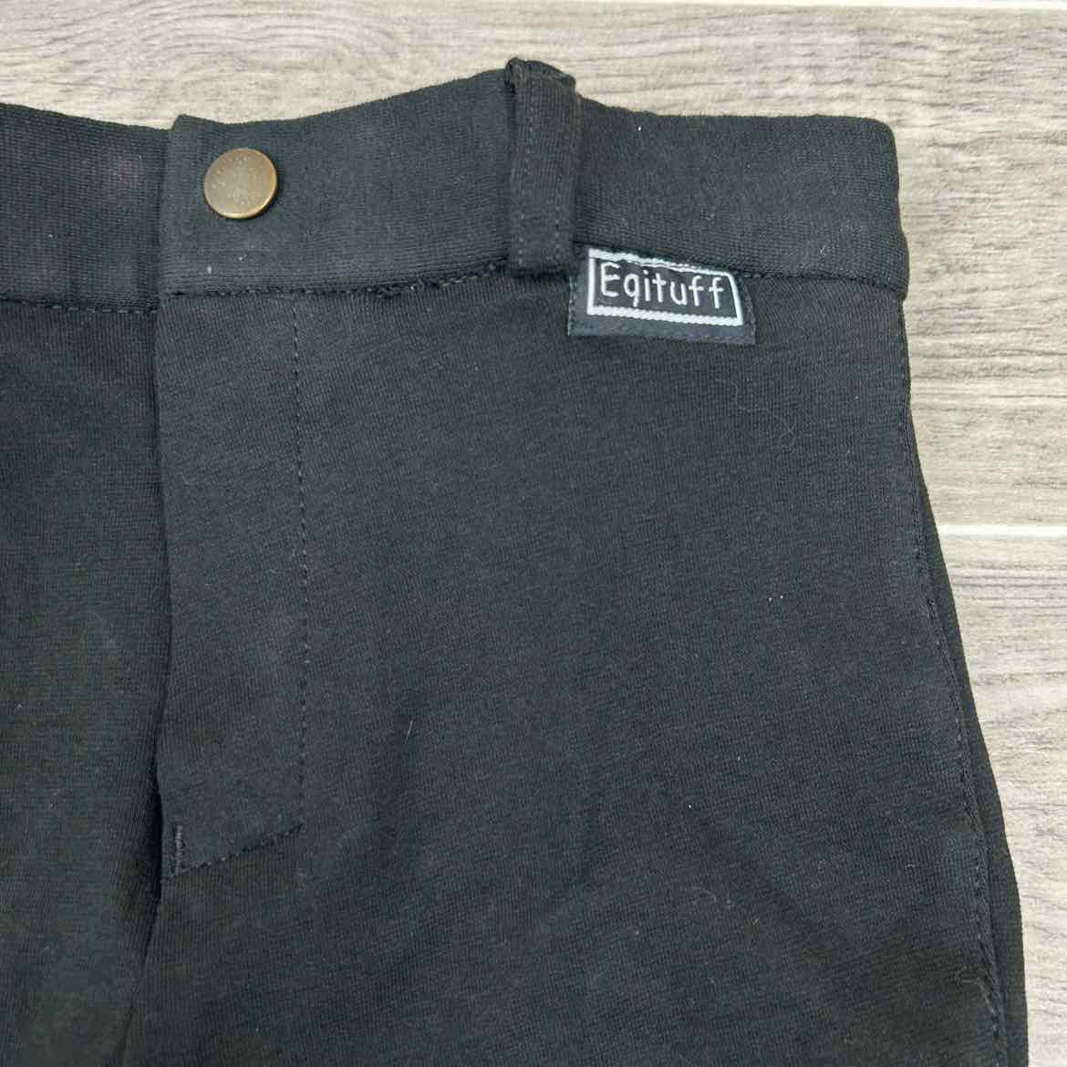 Eqituff Children's Knee Patch Breeches, Black, Size 8, Brand New