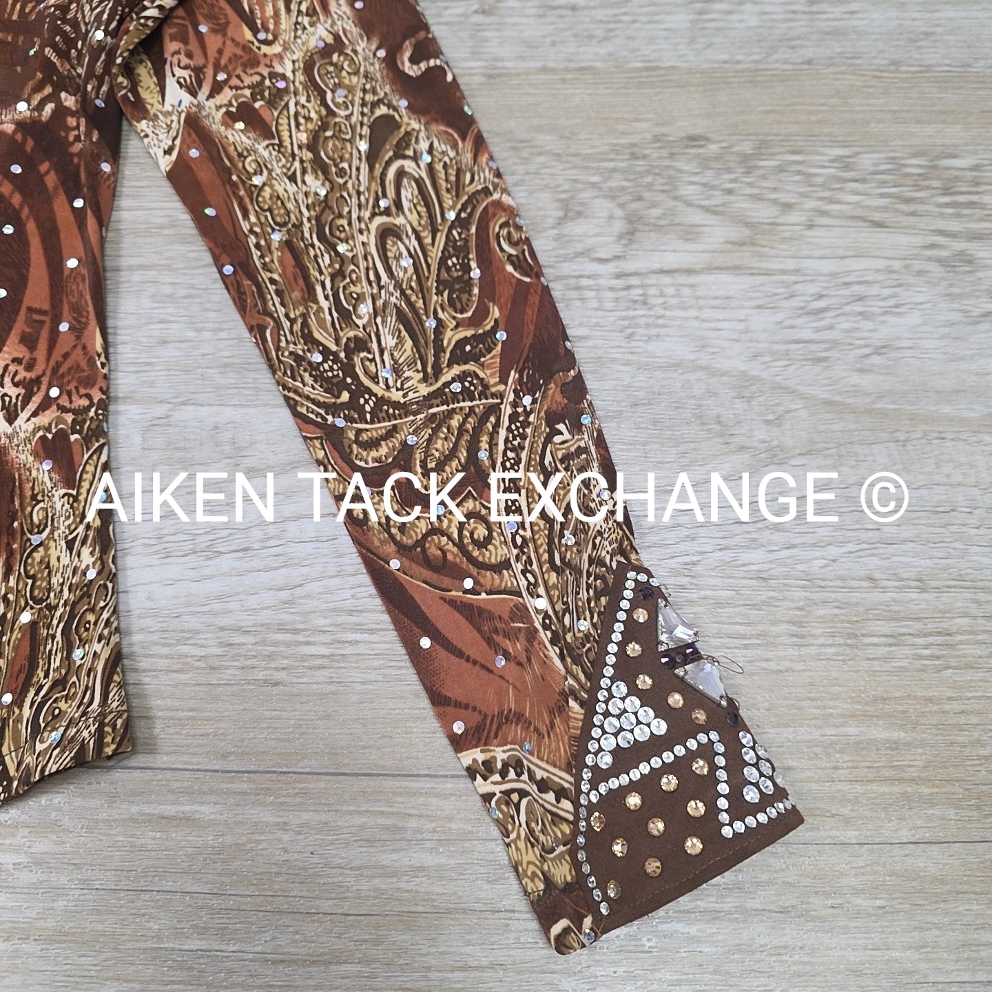 Show Off Designs Stretchy Western Bling Show Shirt, Women's M/L