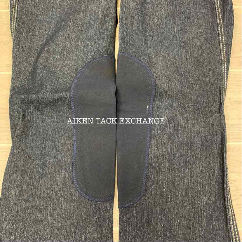 Irideon Boot Cut Denim Knee Patch Breeches, Size 26