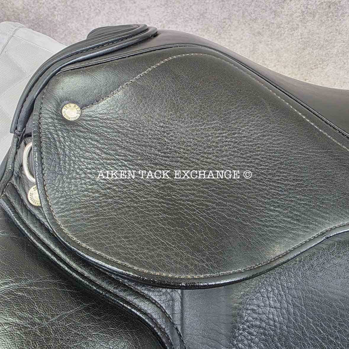 2003 Schleese JES Advanced Dressage Saddle, 17" Seat, Wide Tree, Wool Flocked Panels