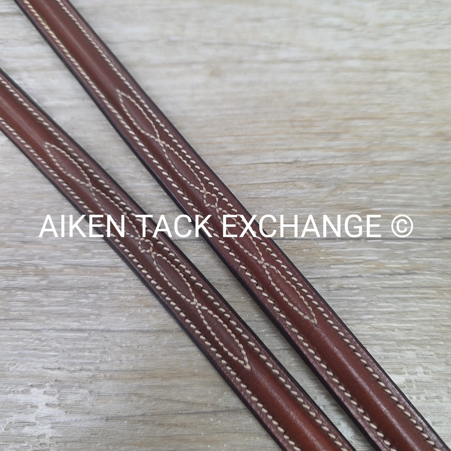 Fancy Stitched Round Raised Running Martingale Attachment, Brown