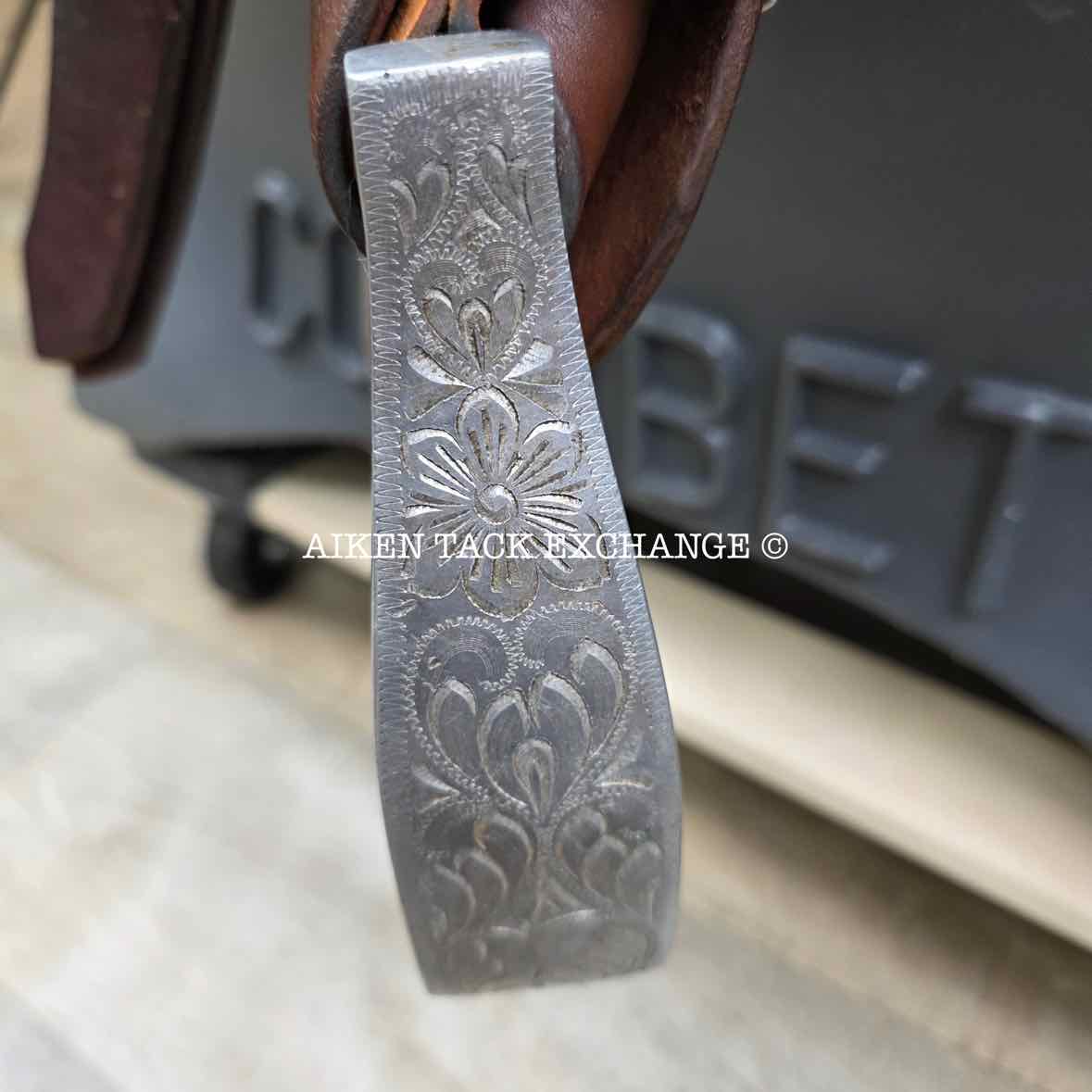 **On Trial** Jim Taylor Saddlery Xtreem Reining Western Saddle, 16" Seat, Shoulder Free Tree - Wide - Full QH Bars