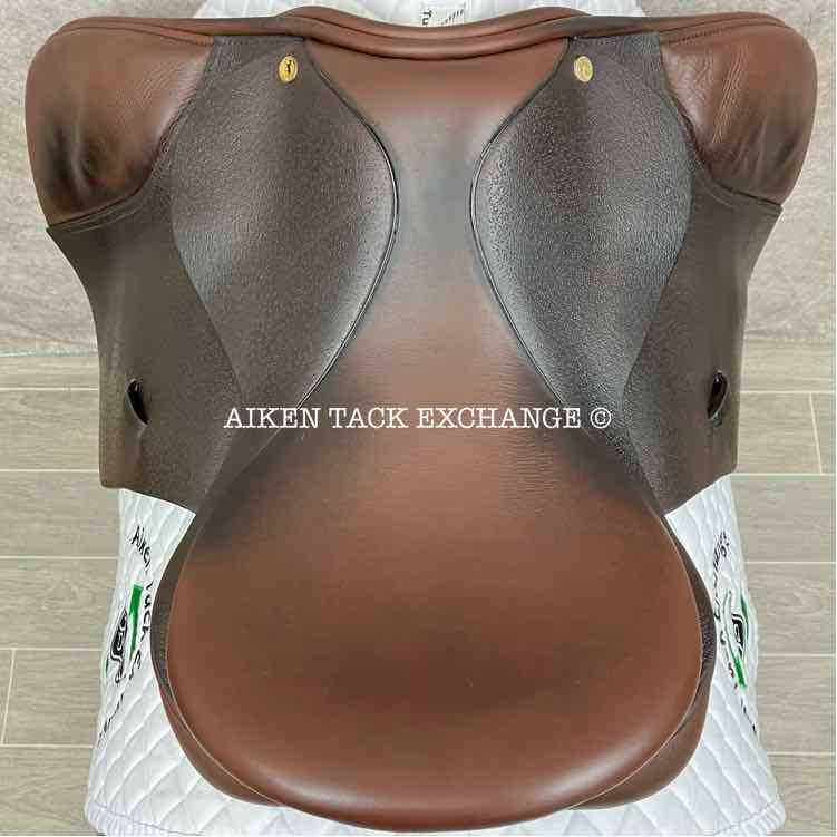 2021 Black Country GPX All Purpose Jump Saddle, 17" Seat, Wide Tree, Wool Flocked Panels