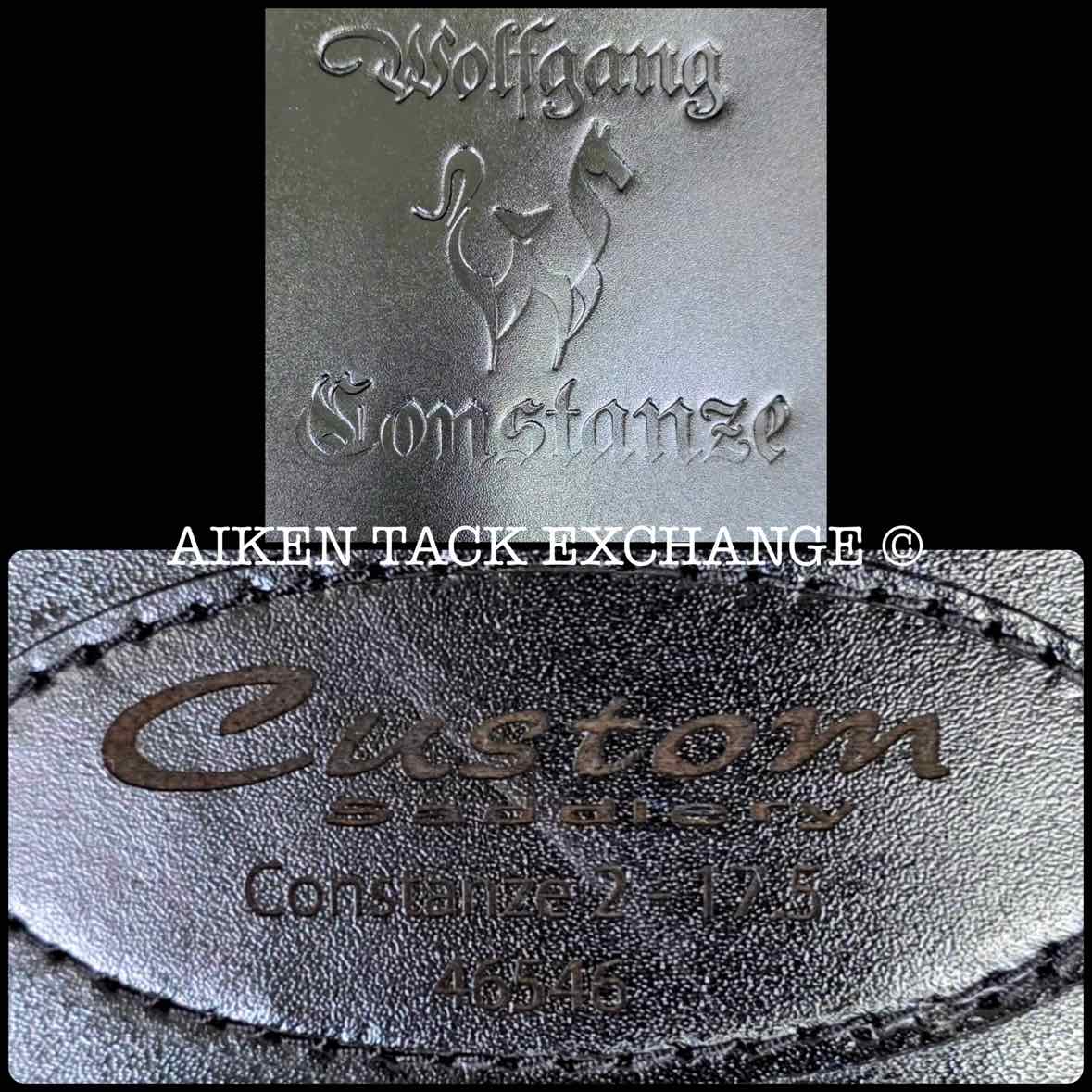 2025 Custom Saddlery Wolfgang Constanze 2 Monoflap Dressage Saddle, 17.5" Seat, Adjustable Tree, Wool Flocked Panels