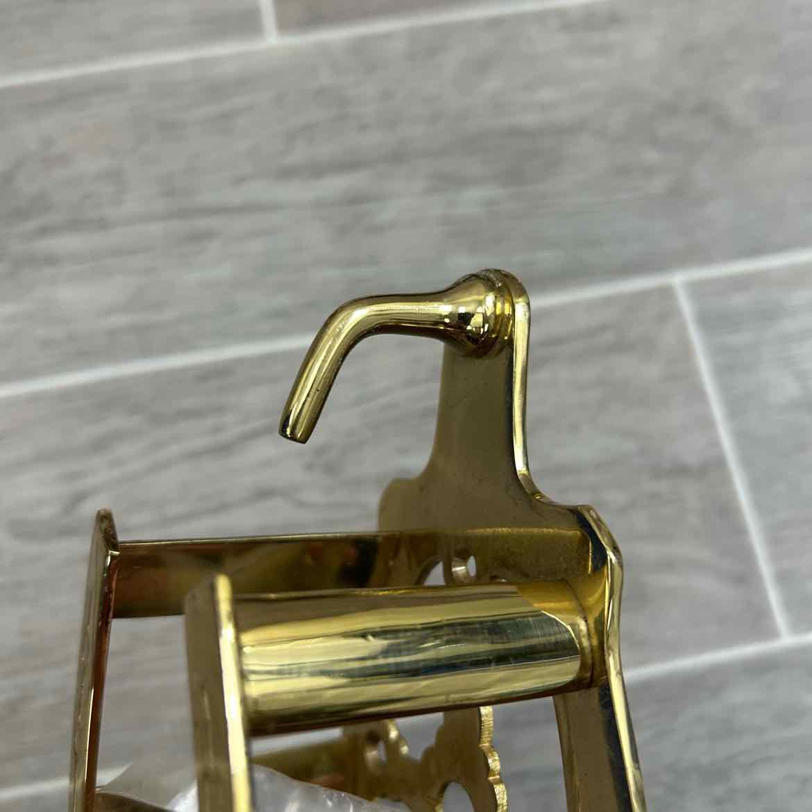 Brass Double Horseshoe Bridle Rack