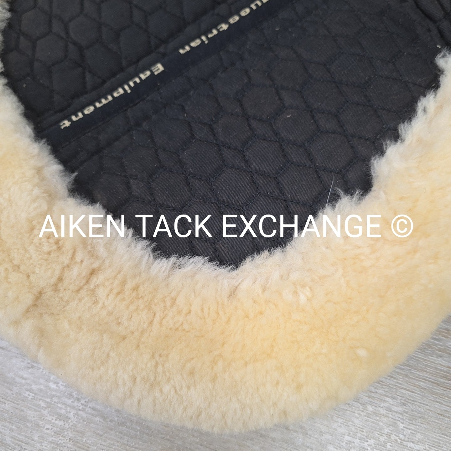 BR Equestrian Shimmable Sheepskin Half Pad, Size Full