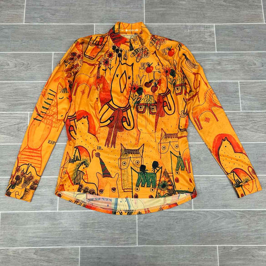 Espoir Long Sleeve 1/4 Zip Top, Size X-Large