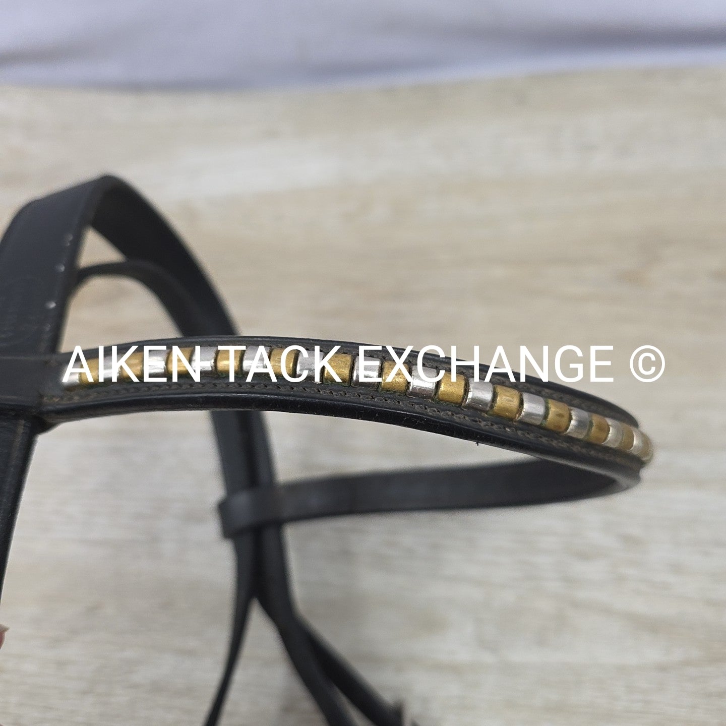 Bobby's English Tack Bridle, No Reins, Black, Size Pony