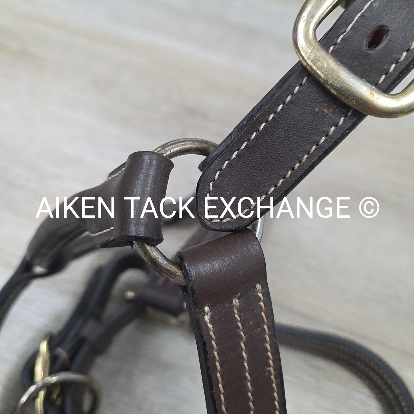 Leather Halter, Brown, Size Cob