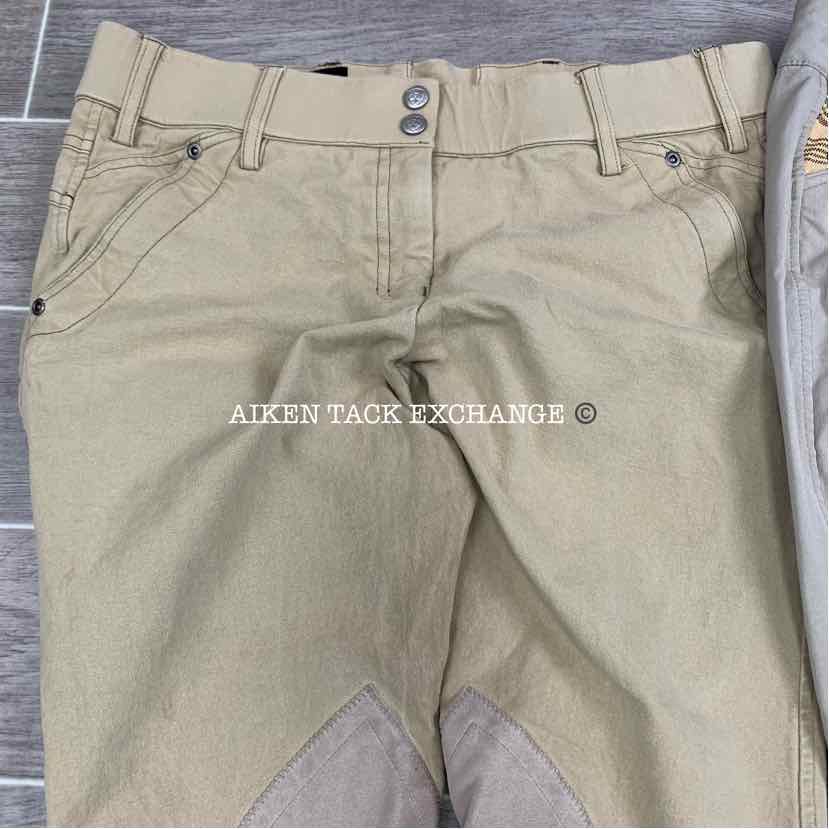BARGAIN BUNDLE: Ariat Knee Patch Breeches 32 & Equine Couture Knee Patch Breeche
