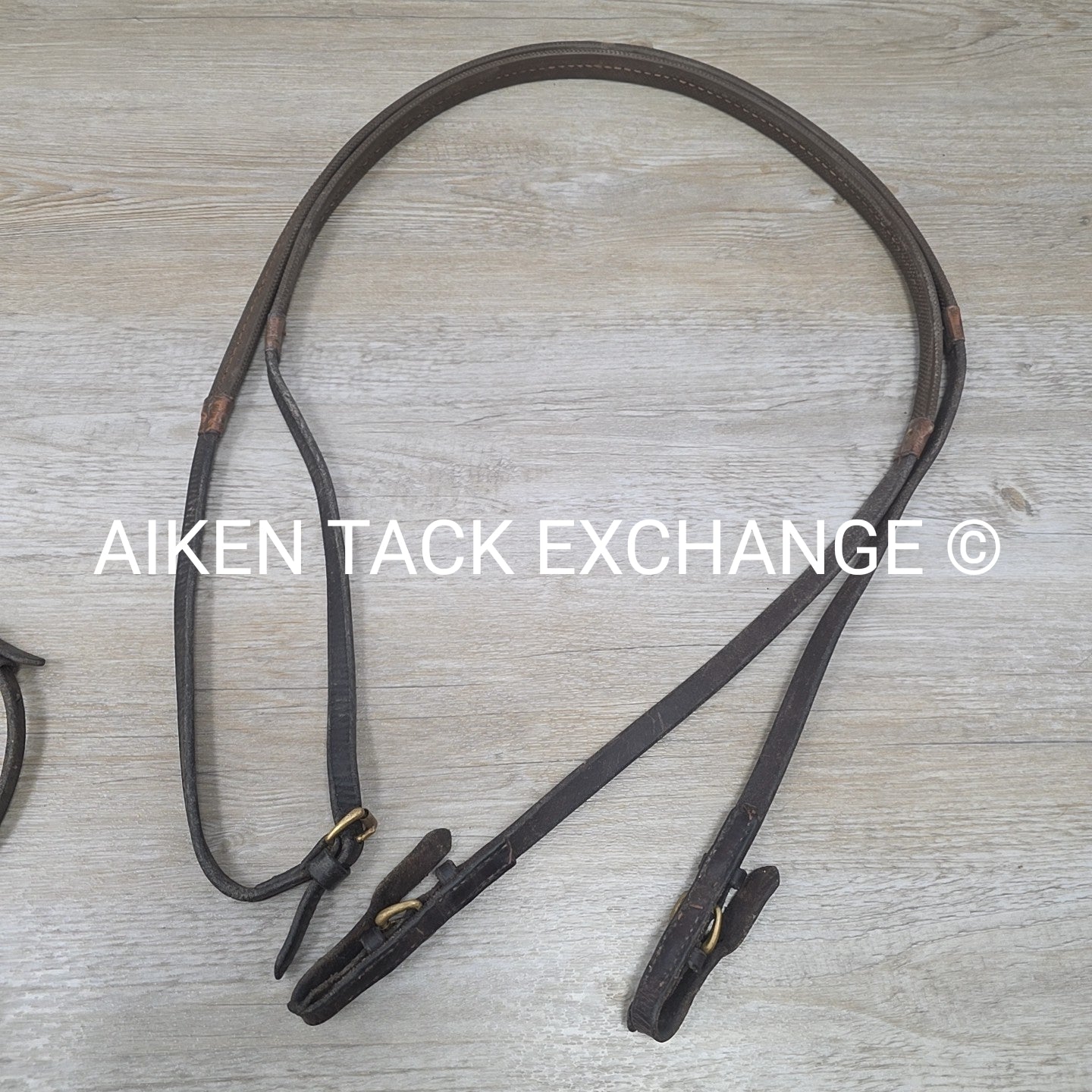 BARGAIN BUNDLE: 2 Vespucci Figure 8 Bridles with Rubber Reins, Brown, Size Full