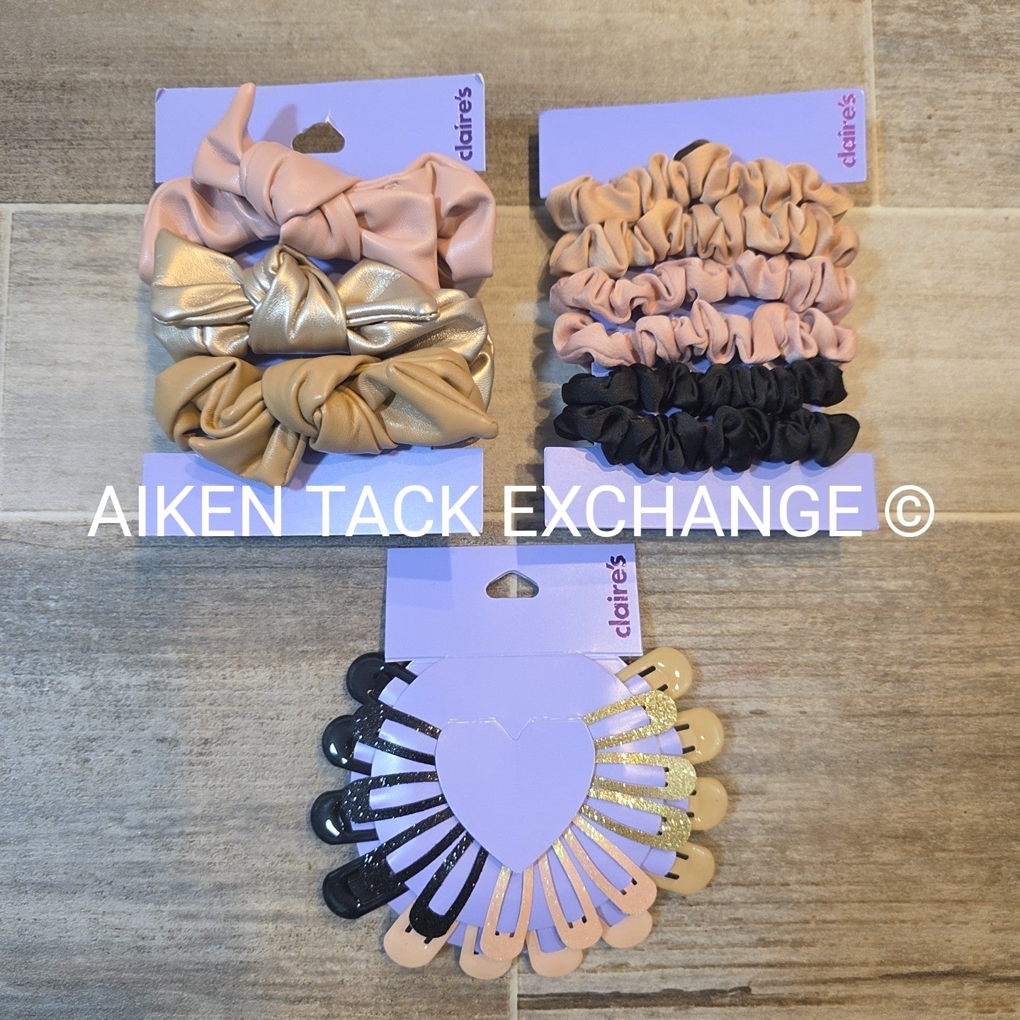 Claire's Hair Tie + Hair Clip Bundle