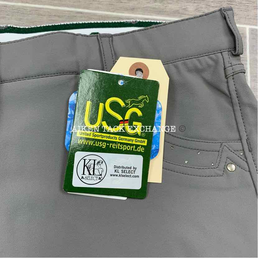 KL Select USG Valentina Silicone Grip Knee Patch Breeches, Size 30