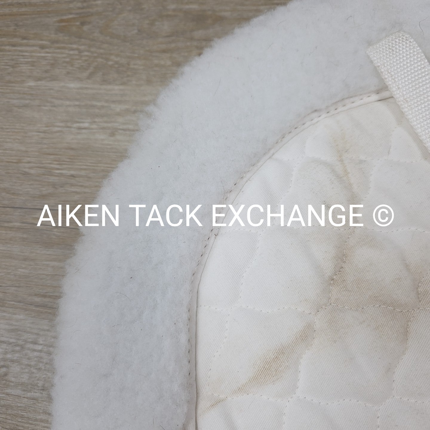 Toklat ProQuilt CC Fleece Show Pad with Joey Girth Slot, White, Size 17-17.5