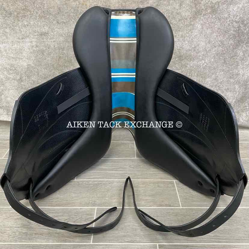 2019 Voltaire Adelaide Monoflap Dressage Saddle, 18" Seat, 2A Flap, Medium Wide/Wide Tree, PRO Panels, Full Buffalo Leather