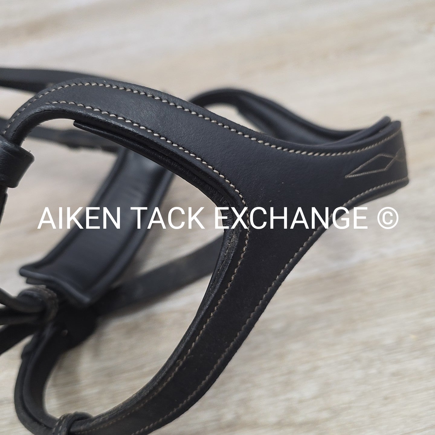 Montar Monarch Bridle, No Reins, Black, Size Full