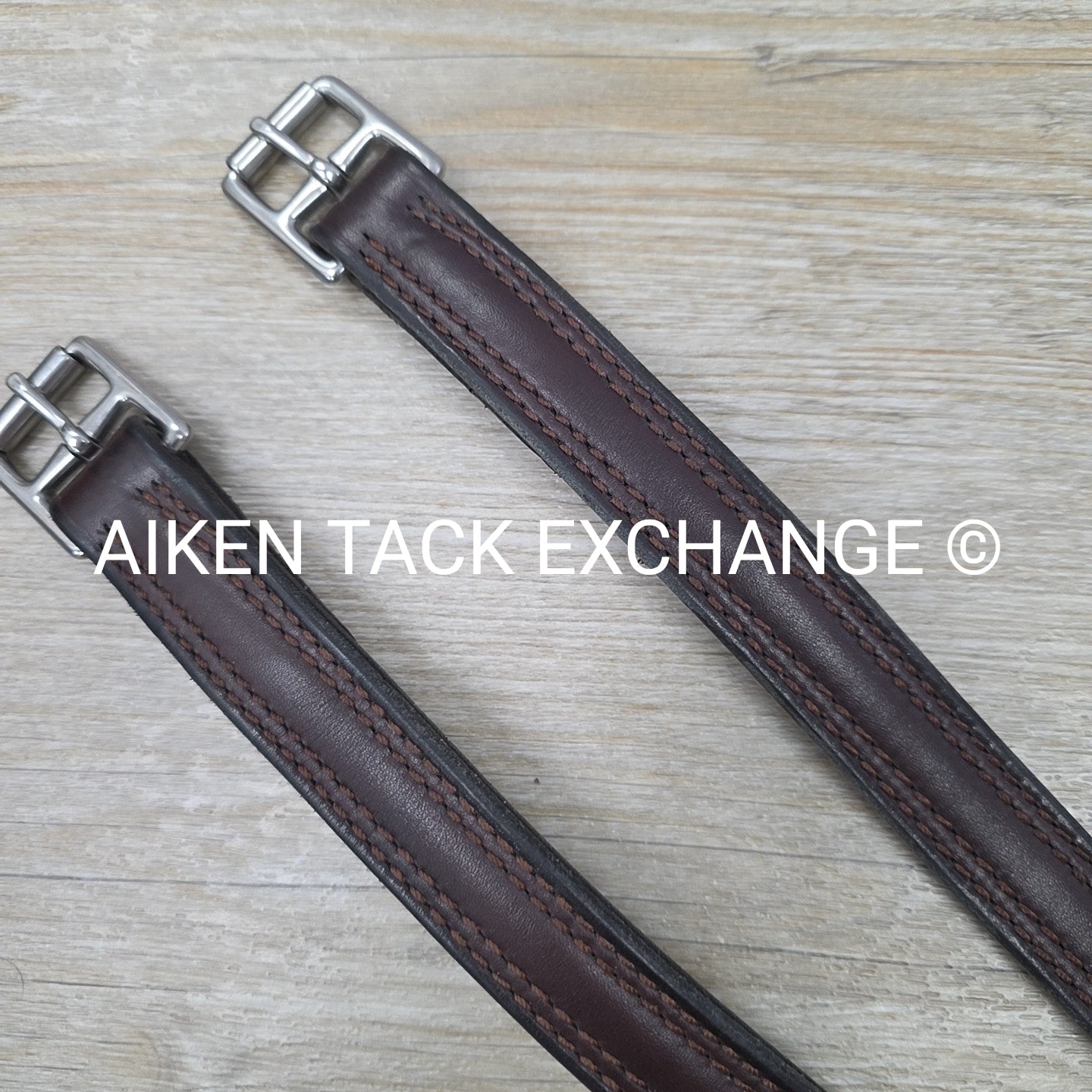 York Ridge Nylon Lined Stirrup Leathers, Brown, 60"