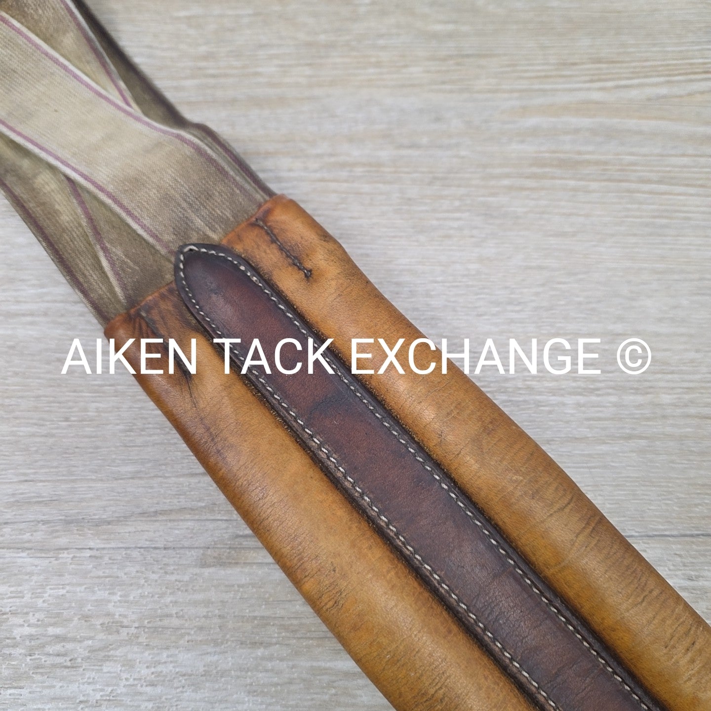 Mortack Girth with Double Elastic, Brown, 46"