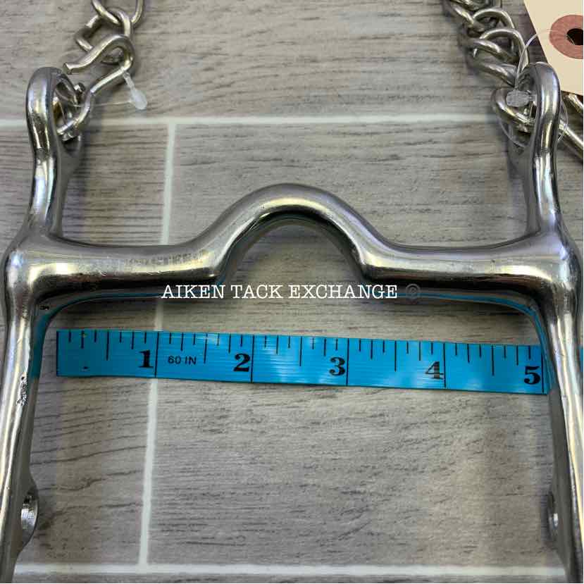 Korsteel Mullen Mouth Ported Fixed Cheek Weymouth Bit 4.75"