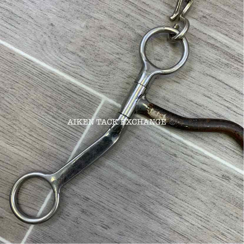 Mullen Mouth Ported Sweet Iron Shanked Bit 5"