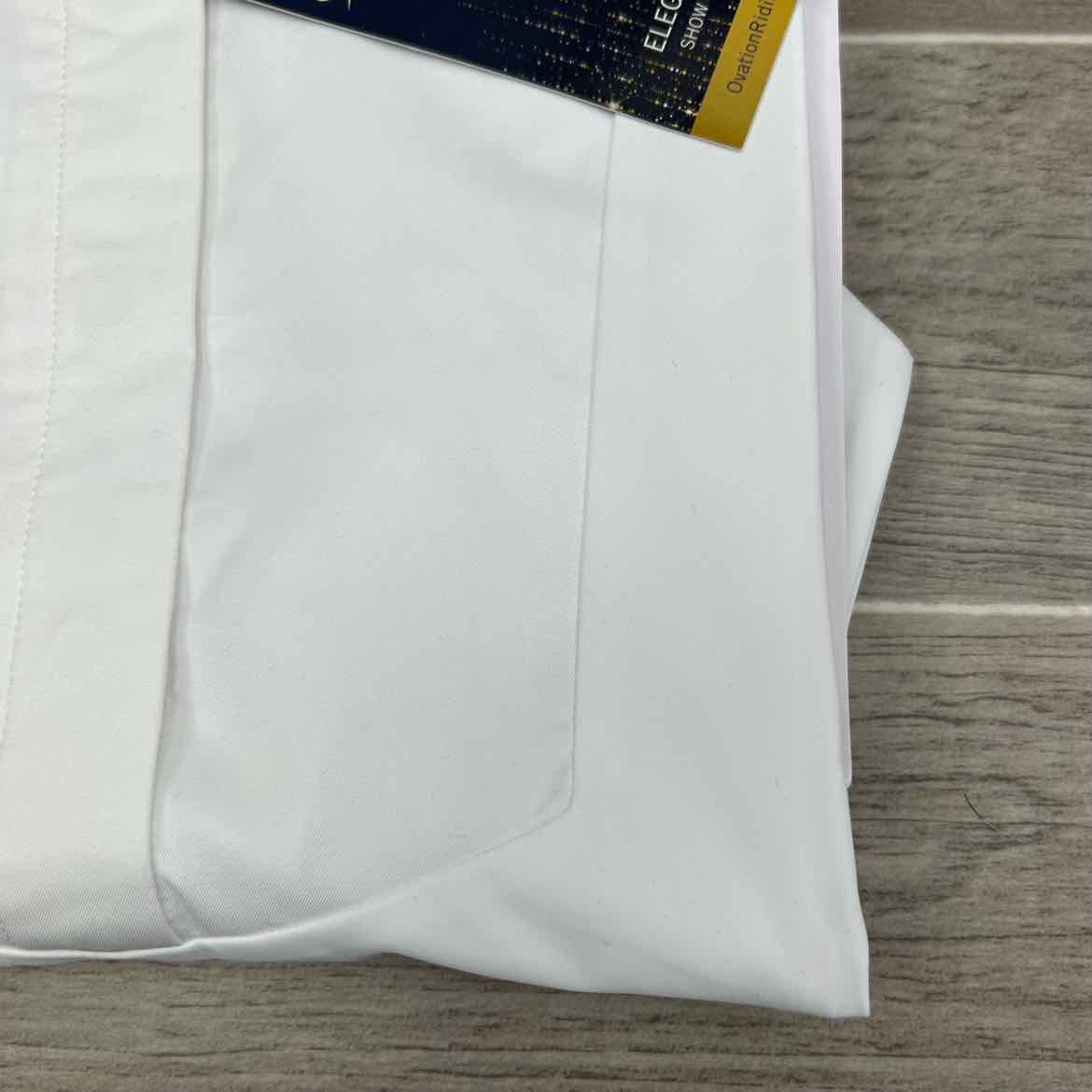 Ovation Elegance Long Sleeve Show Shirt, White, Size X-Large