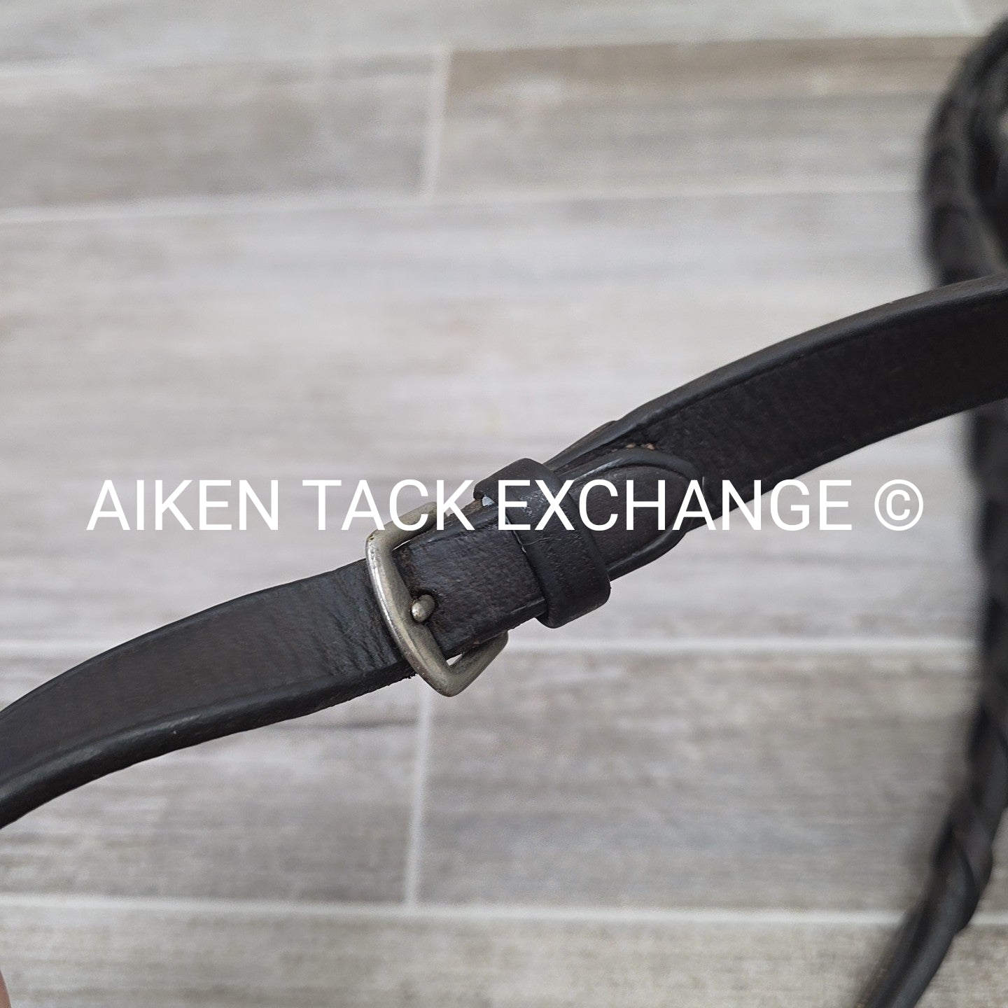 Bobby's English Tack Flat Laced Reins, Brown, 62"