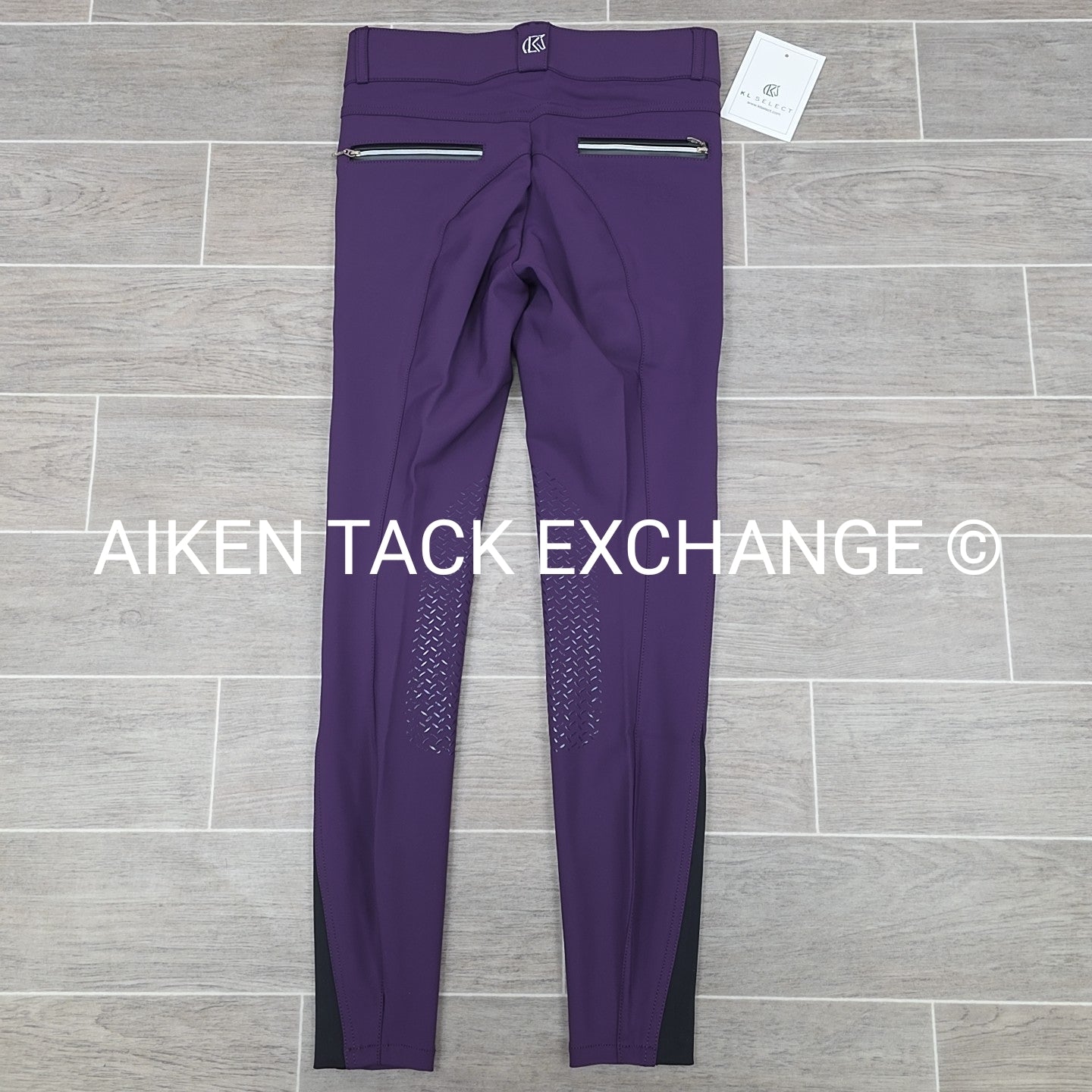 KL Select Gabrielle Knee Patch Breeches, Purple, Women's Size 24R