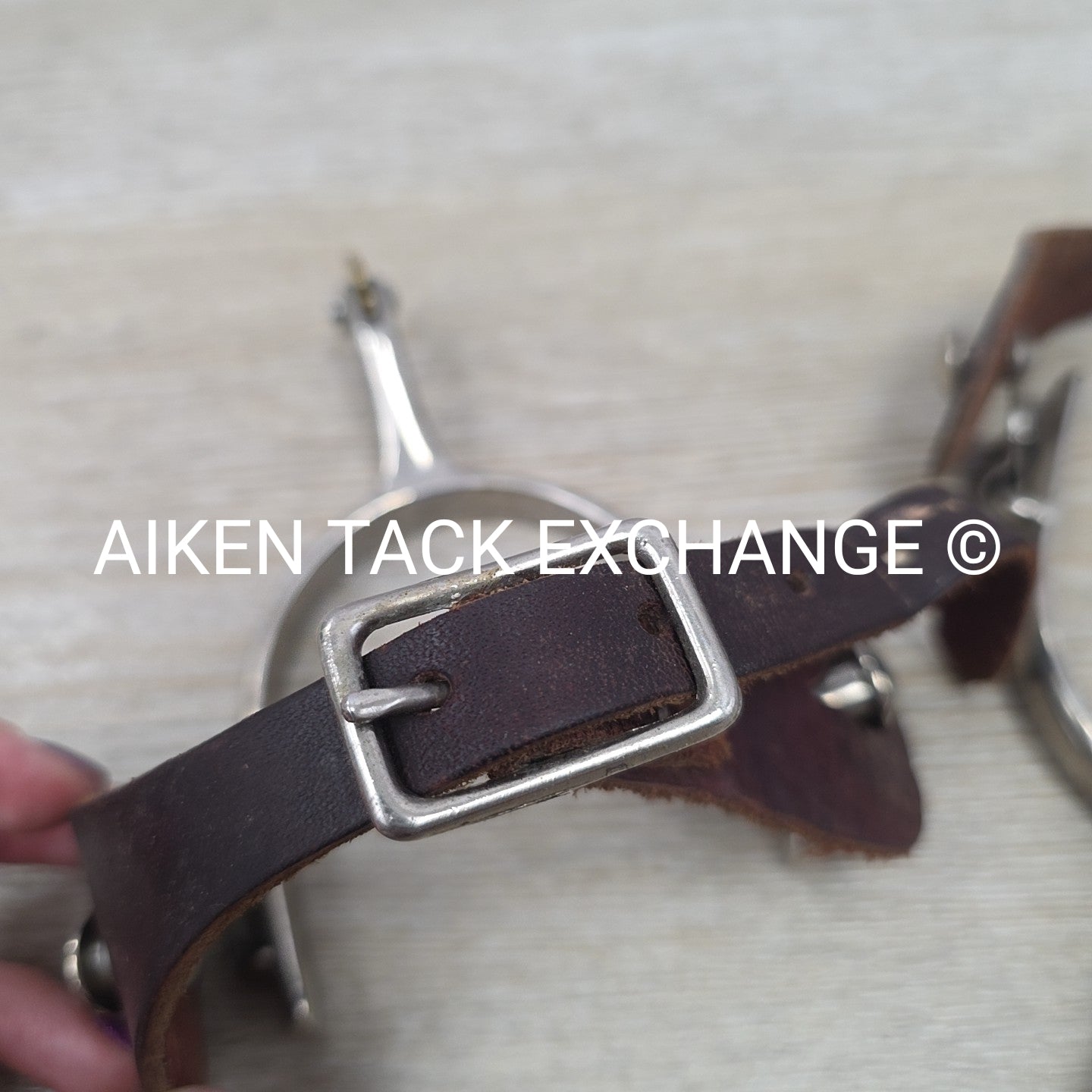 Western Rowel Spurs with Leather Spur Straps