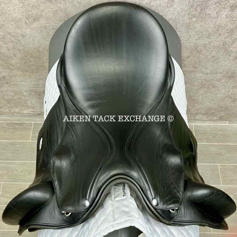 Patrick Saddlery Equation Dressage Saddle, 18" Seat, Short Flap, Extra Wide Tree, Wool Flocked Panels