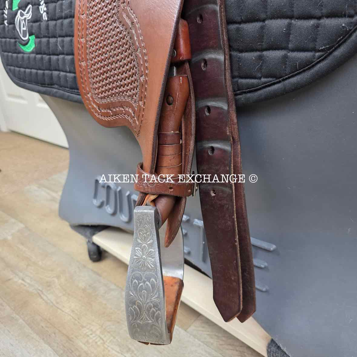 **On Trial** Jim Taylor Saddlery Xtreem Reining Western Saddle, 16" Seat, Shoulder Free Tree - Wide - Full QH Bars