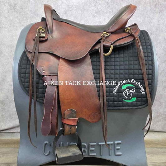 Big Horn Flex 807 Trail Endurance Saddle, 17" Seat, Flexible Tree - Medium Plus Fit with Endurance Bars