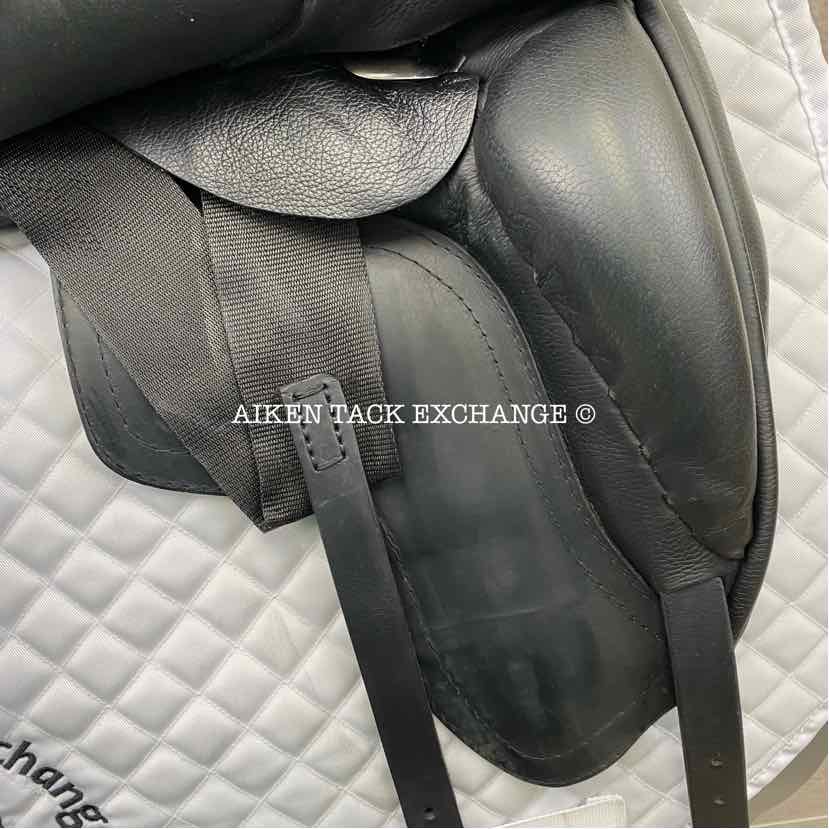 2022 JRD Bella Dressage Saddle, 19" Seat, Short Flap, Wide Tree, Wool Flocked Panels