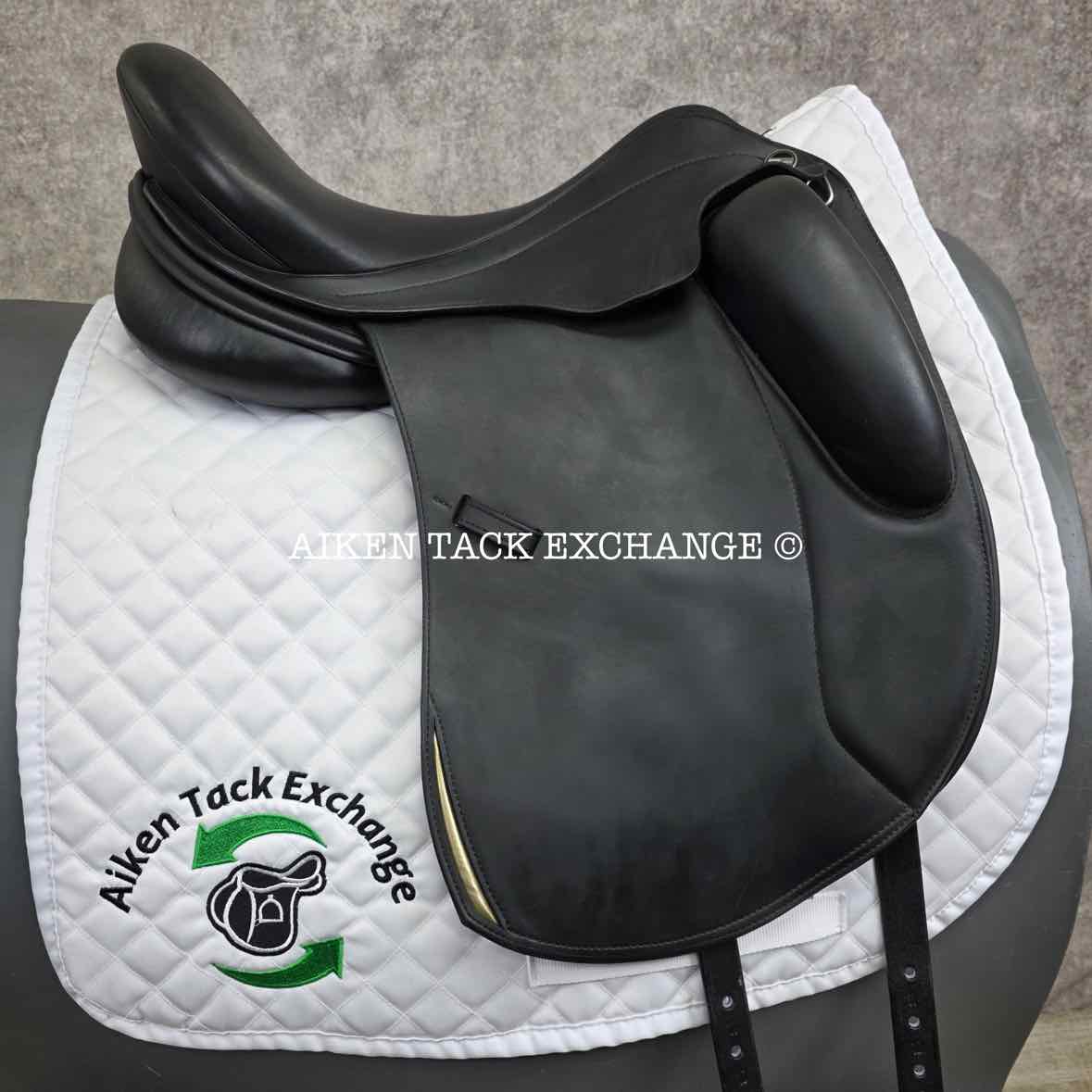 2017 Erreplus Freestyle Monoflap Dressage Saddle, 17" Seat, Adjustable Tree, Wool Flocked Panels