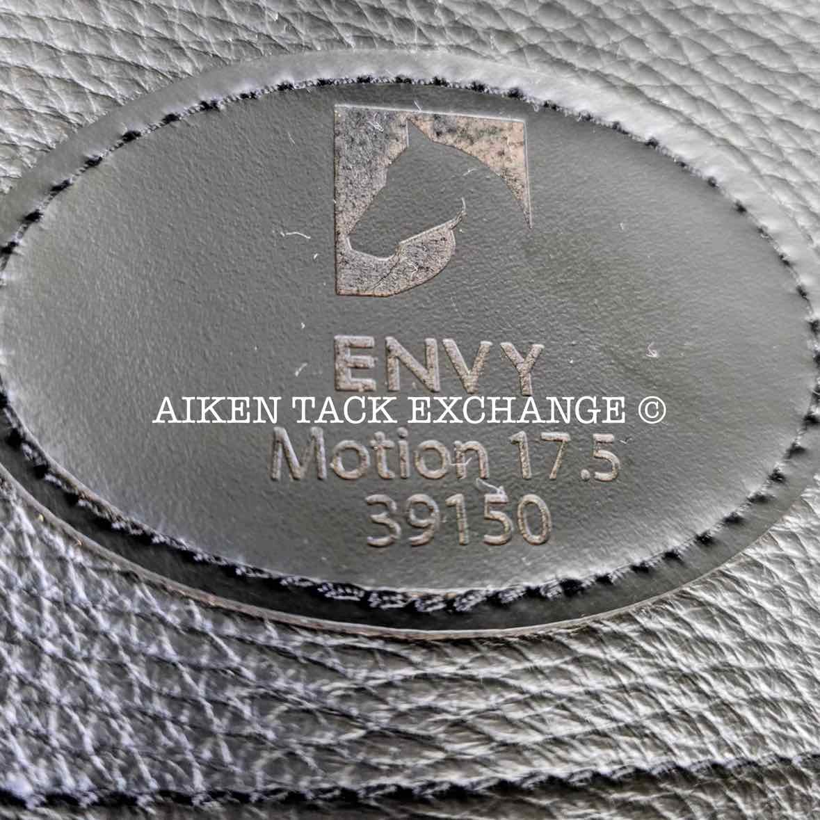 **SOLD** 2023 Envy by Custom Saddlery Motion Monoflap Dressage Saddle, 17.5" Seat, Adjustable Tree, Wool Flocked Panels