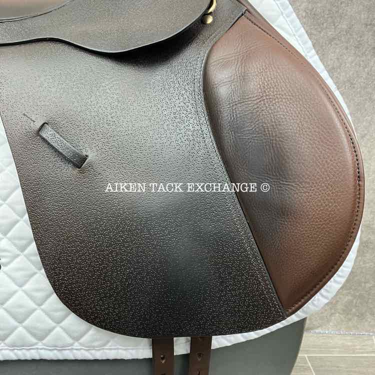 2021 Black Country GPX All Purpose Jump Saddle, 17" Seat, Wide Tree, Wool Flocked Panels