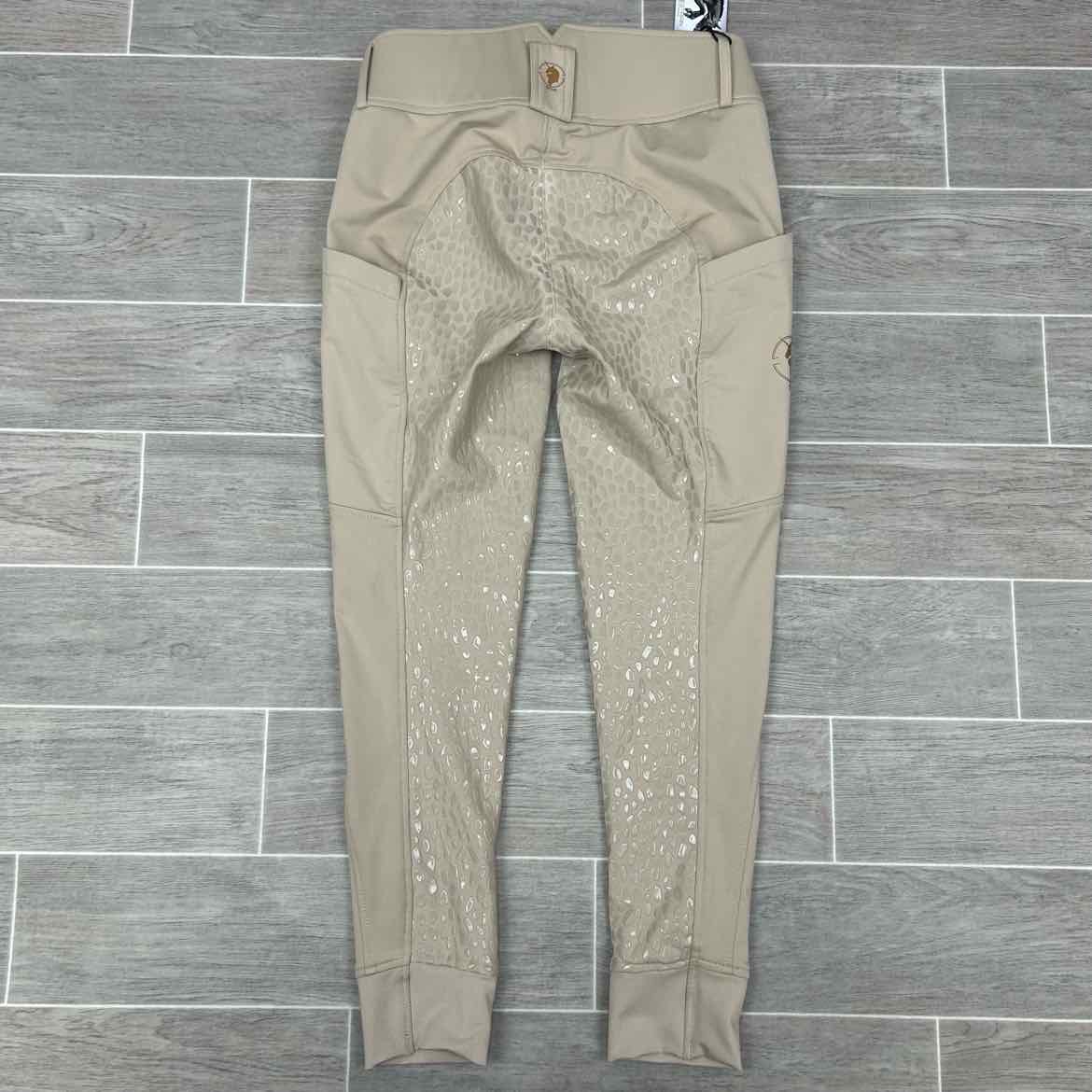 Sync Equestrian Winter Bliss Fleece Lined Full Seat Breeches, Size 30 R