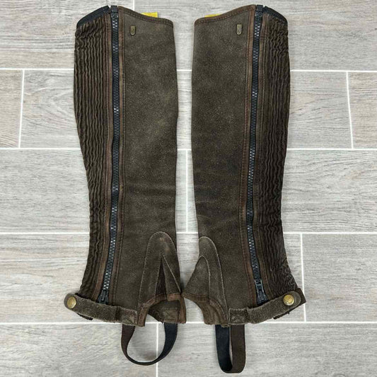 Tredstep Original Suede Half Chaps, Size 13" Calf 18" Height