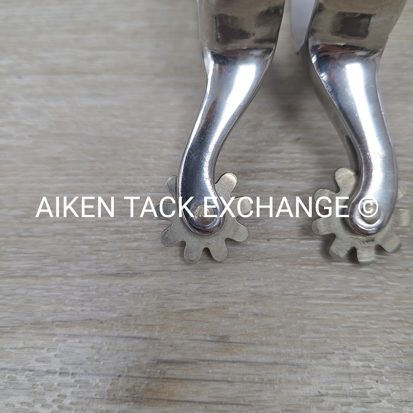 Engraved Western Rowel Spurs, No Straps