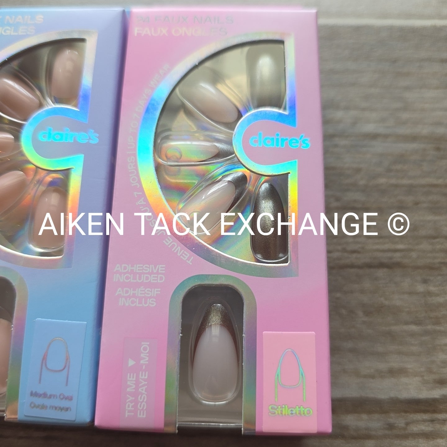 Claire's Press-On Nails (2 Sets) - 24 Count Each (48 Total)