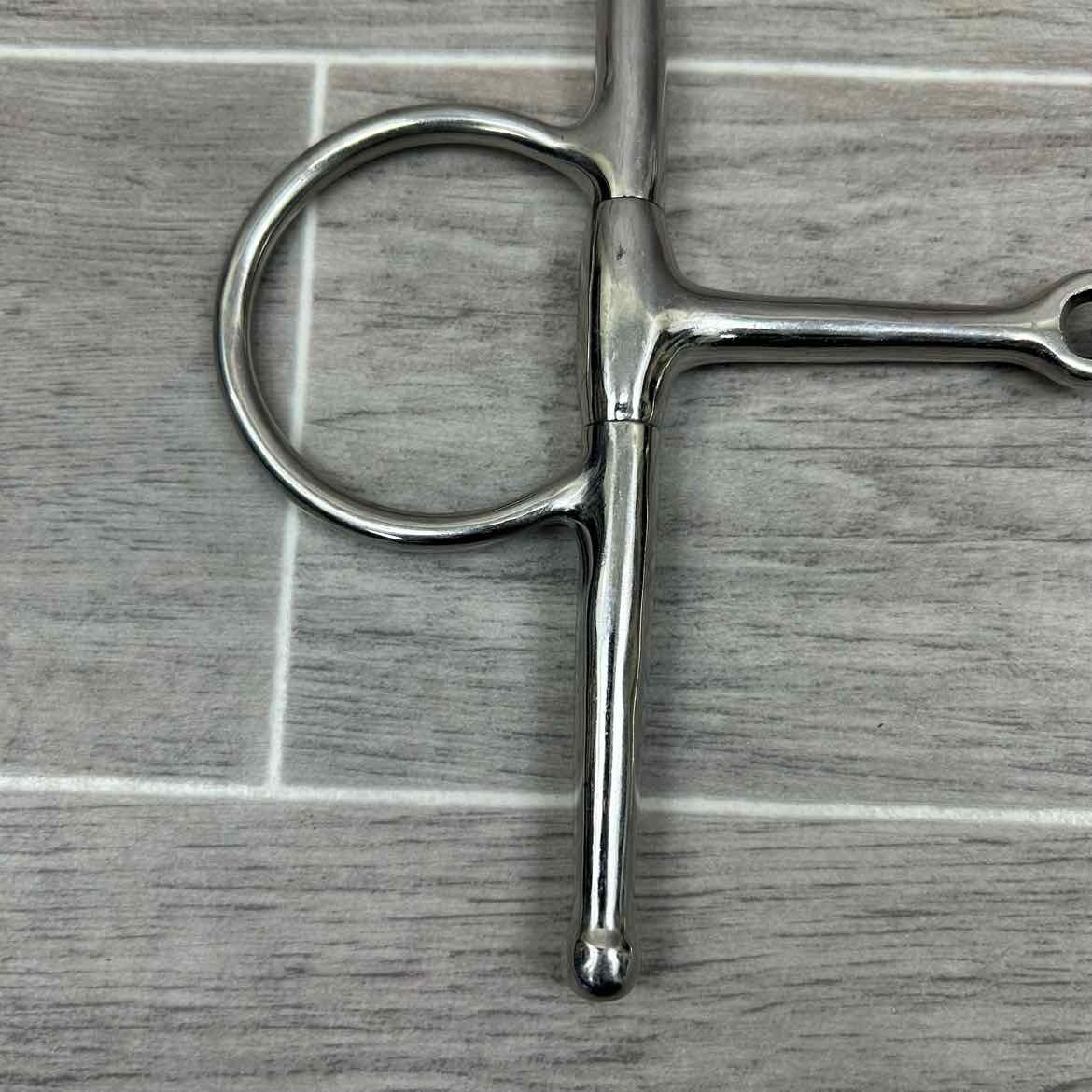 Smucker's Single Joint Large Ring Full Cheek Bit 5.5" (8" Cheeks)