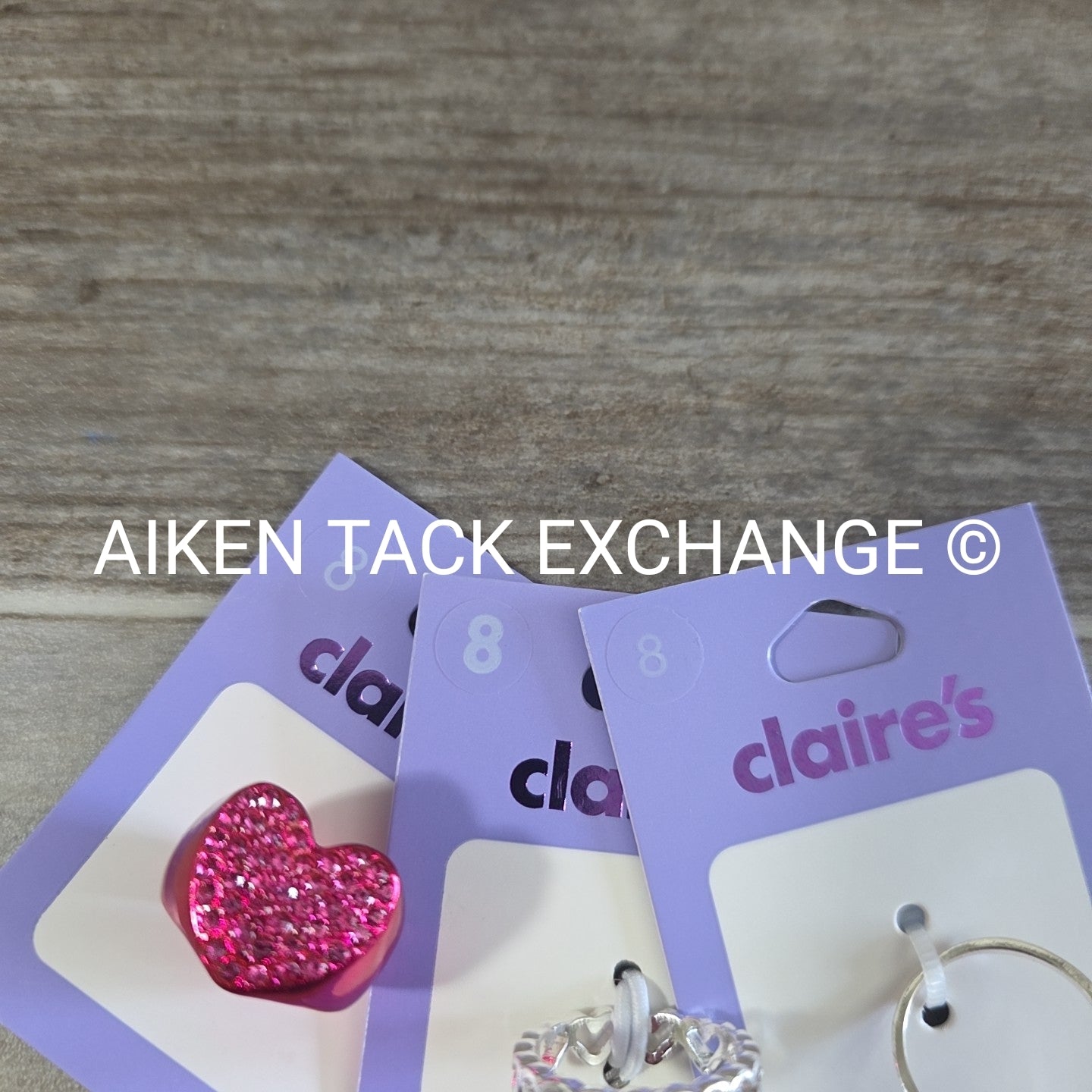 Claire's Rings (3) - Size 8