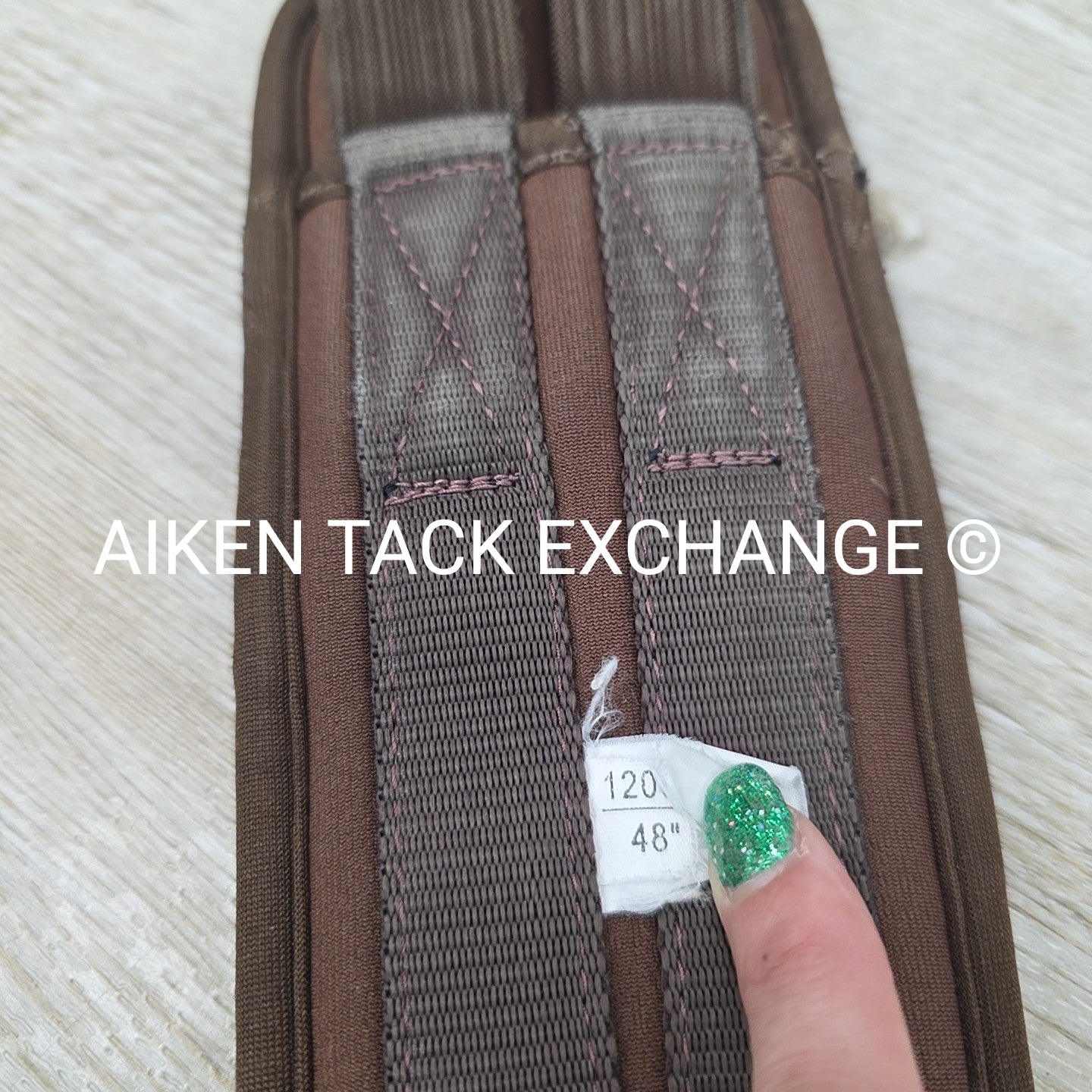 SmartPak Memory Foam Girth with Double End Elastic, Brown, 48"