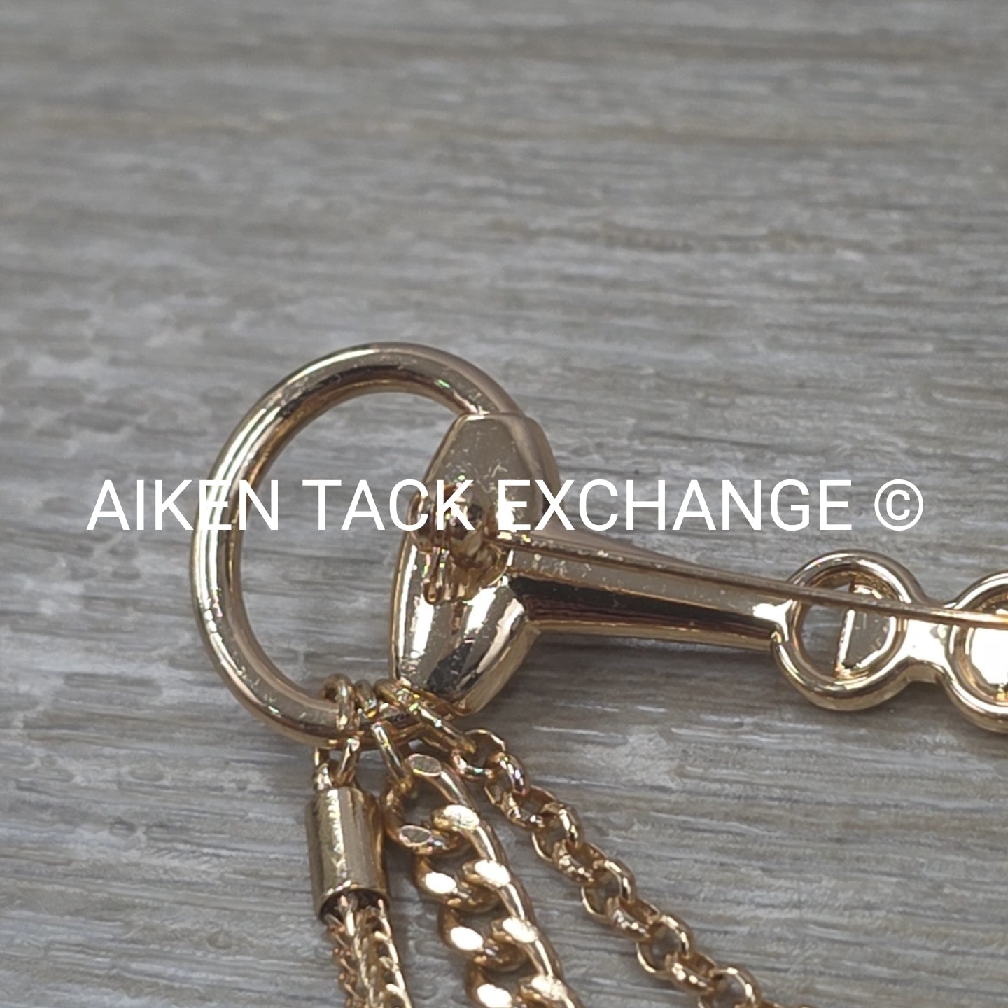 Time & Tru Goldtone Horse Bit Brooch