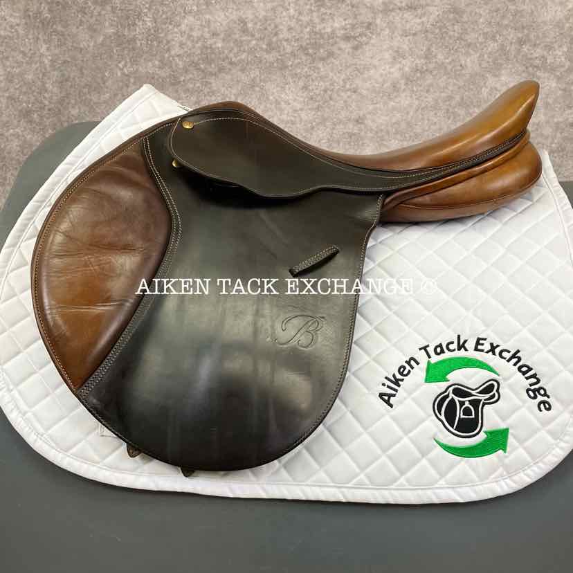 **SOLD** 2008 Bates Close Contact Jump Saddle, 17.5" Seat, Adjustable Tree - Changeable Gullet, CAIR Panels