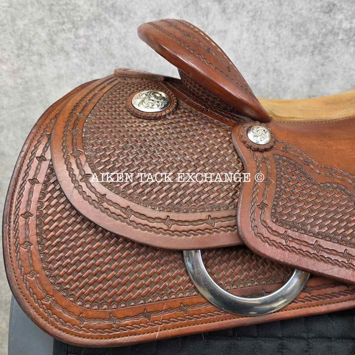 **On Trial** Jim Taylor Saddlery Xtreem Reining Western Saddle, 16" Seat, Shoulder Free Tree - Wide - Full QH Bars