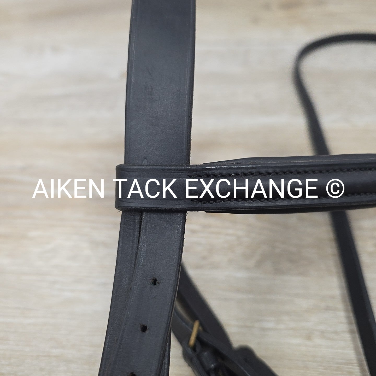 Kieffer Weymouth Double Bridle with Curb Rein, Black, Size Full