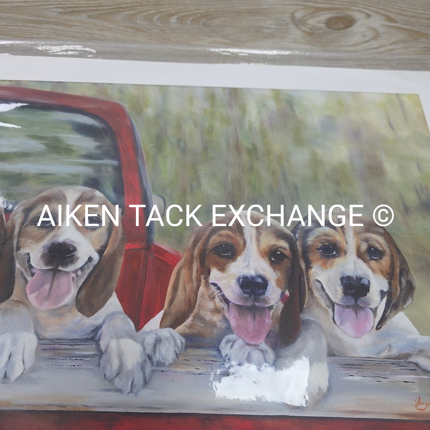 "Puppy Love" Print by Joy Abbott, 22" x 12"
