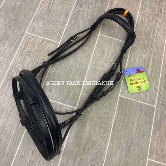 KL Select Red Barn Levade Bridle, No Reins, Oversize, Brand New